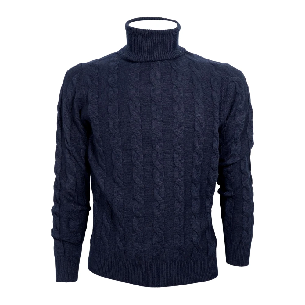 Cashmere Company Men's Blue Turtlenecks, 3XL, Turtleneck