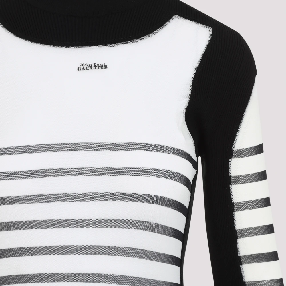 Jean Paul Gaultier Witte Jurk voor Vrouwen Elegante Stijl Multicolor Dames