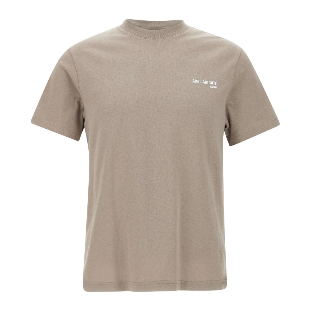 Axel Arigato Legacy Logo Print T-shirt Beige Heren