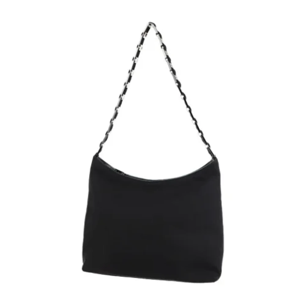 Salvatore Ferragamo Pre-owned Fabric shoulder-bags Black Dames