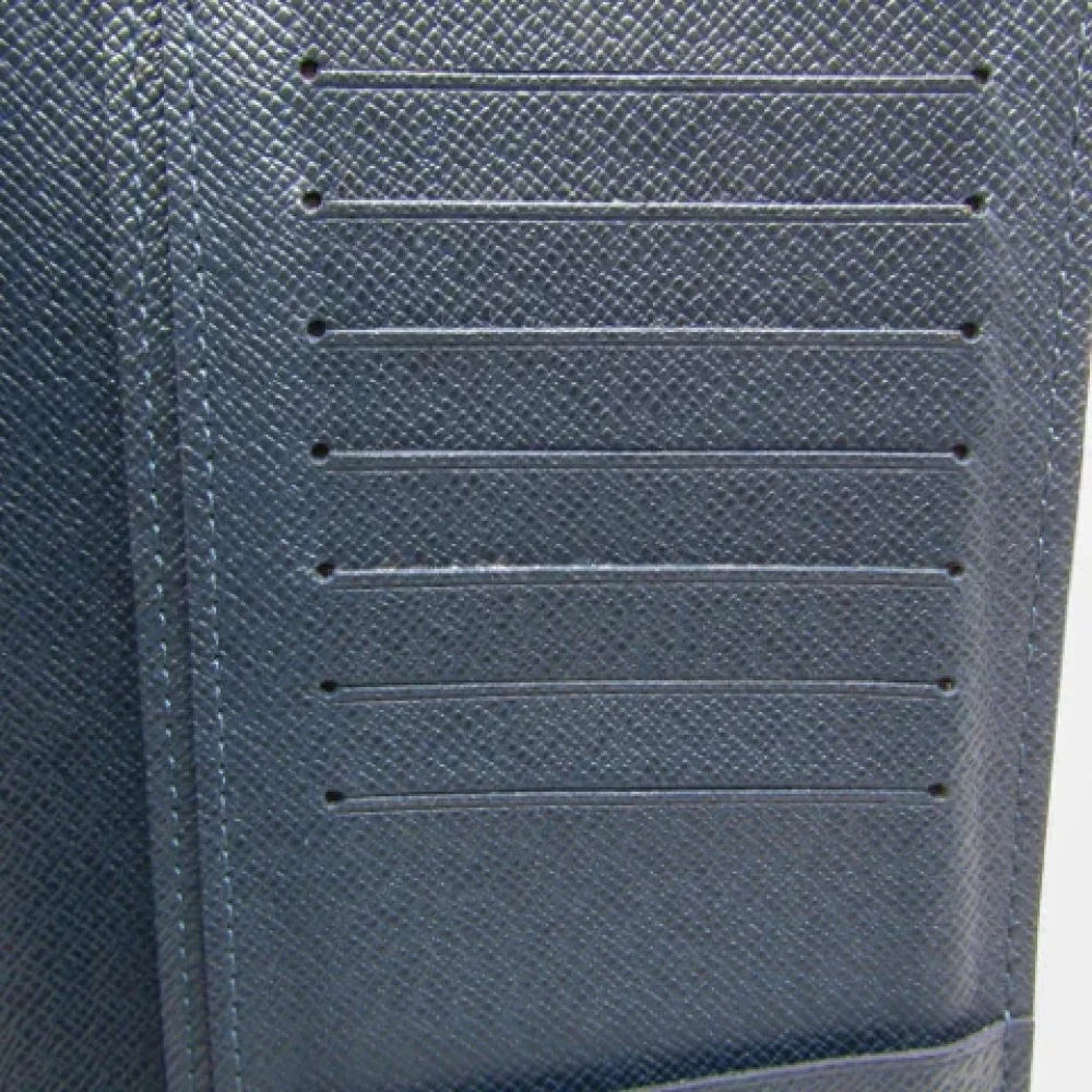 Louis Vuitton Vintage Pre-owned Leather wallets Blue Heren