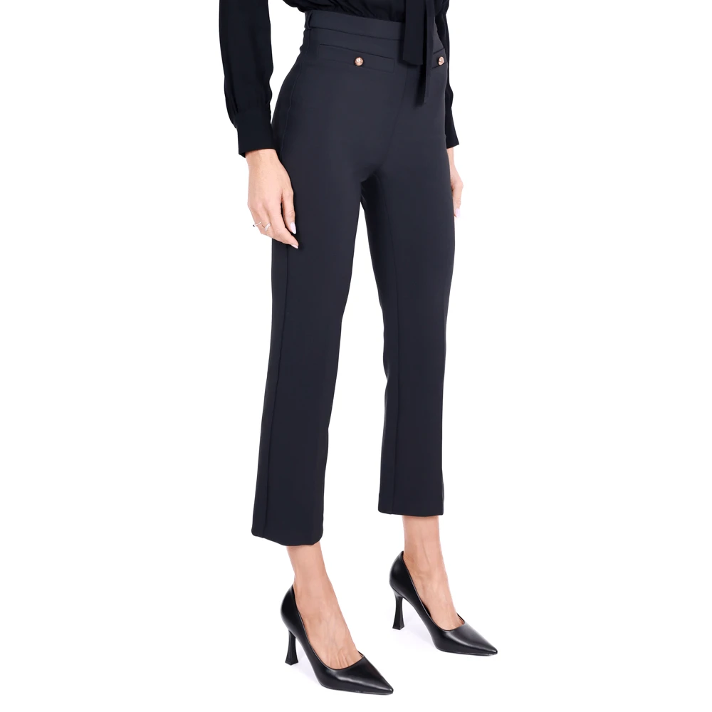 Elisabetta Franchi Elegante jumpsuit met zwarte blouse Black Dames