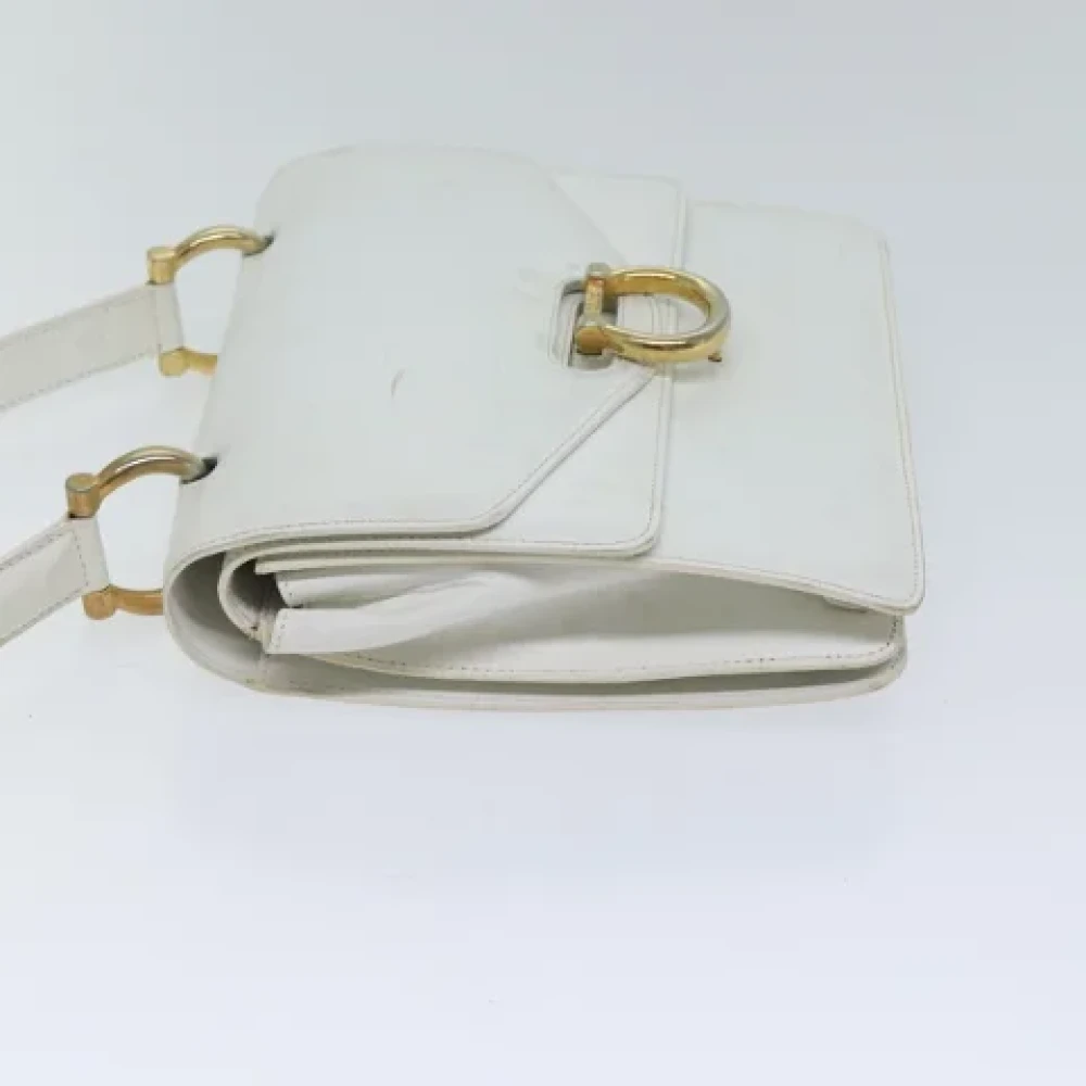 Celine Vintage Pre-owned Leather handbags White Dames