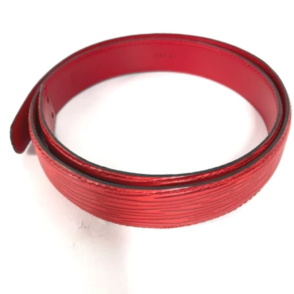 Louis Vuitton Vintage Pre-owned Leather belts Red Dames