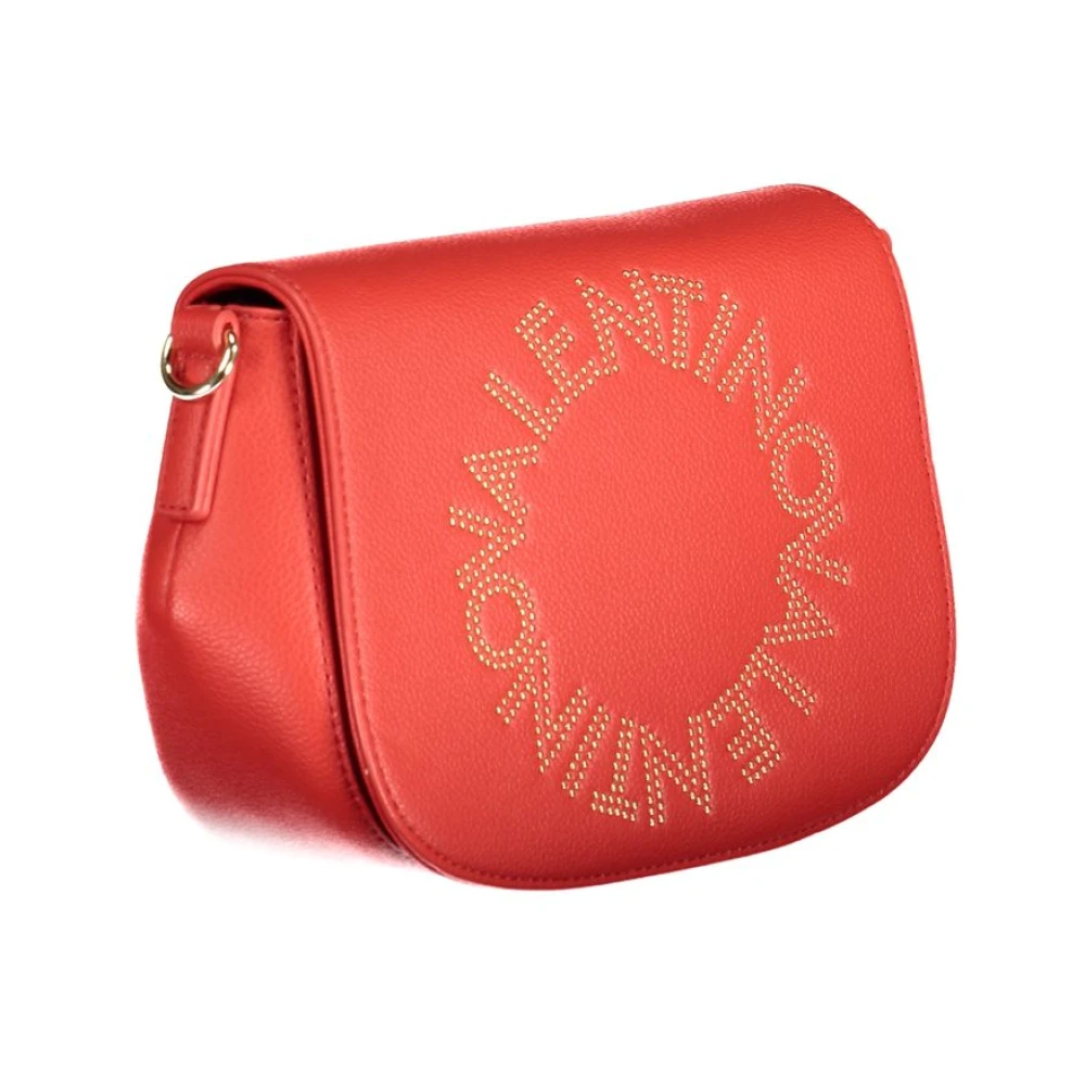 Valentino by Mario Valentino Rode polyethyleen handtas met schouderband Red Dames