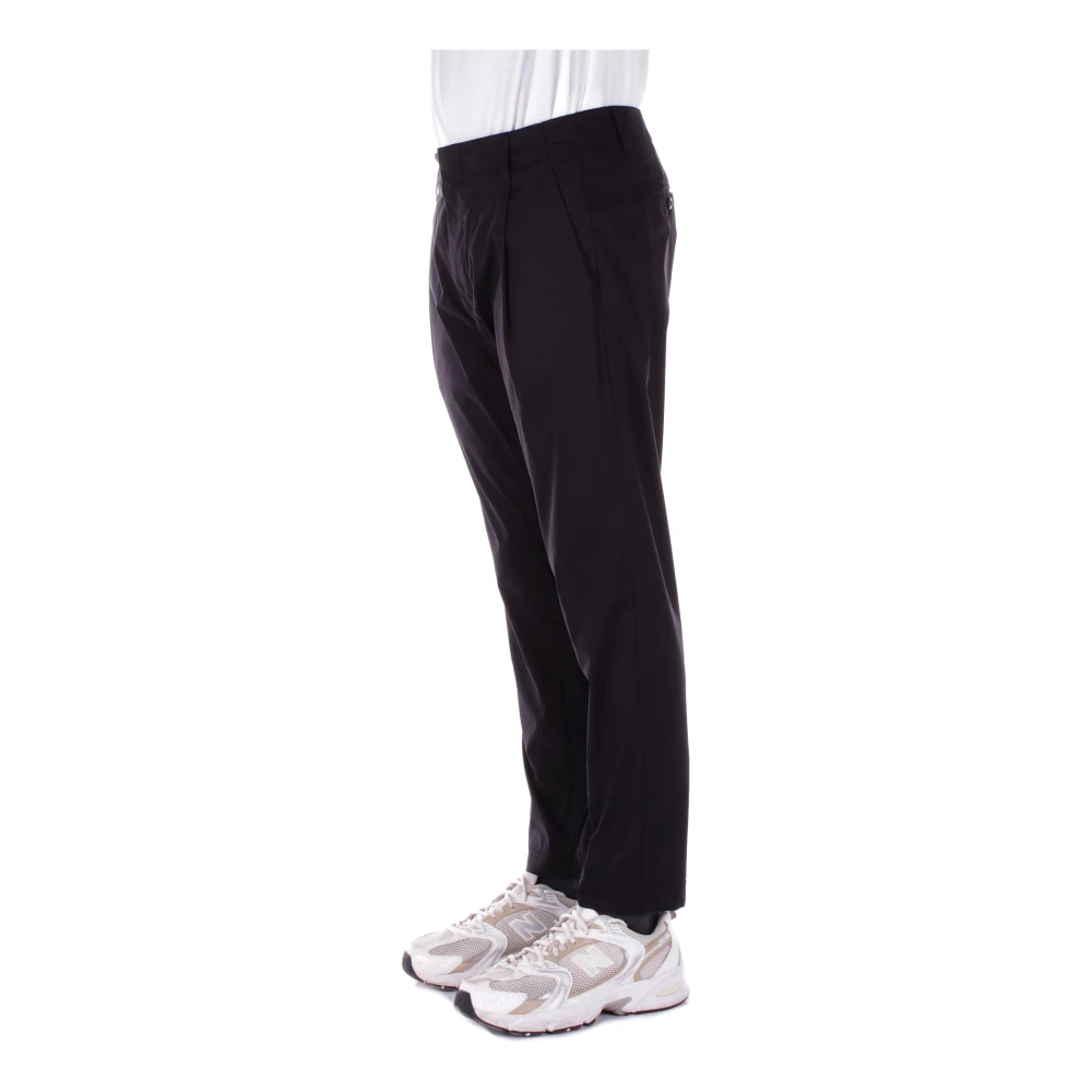 Dondup Zwarte broek met ritssluiting Black Heren
