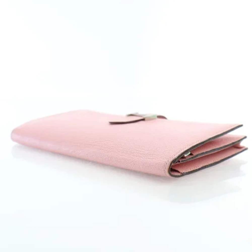 Hermès Vintage Pre-owned Leather wallets Pink Dames
