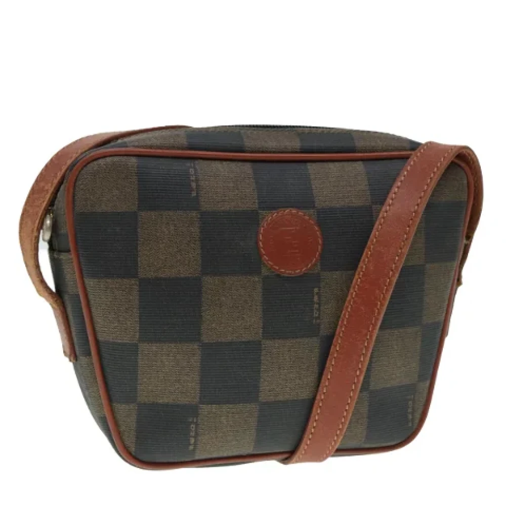 Fendi Vintage Pre-owned Canvas fendi-bags Brown Dames