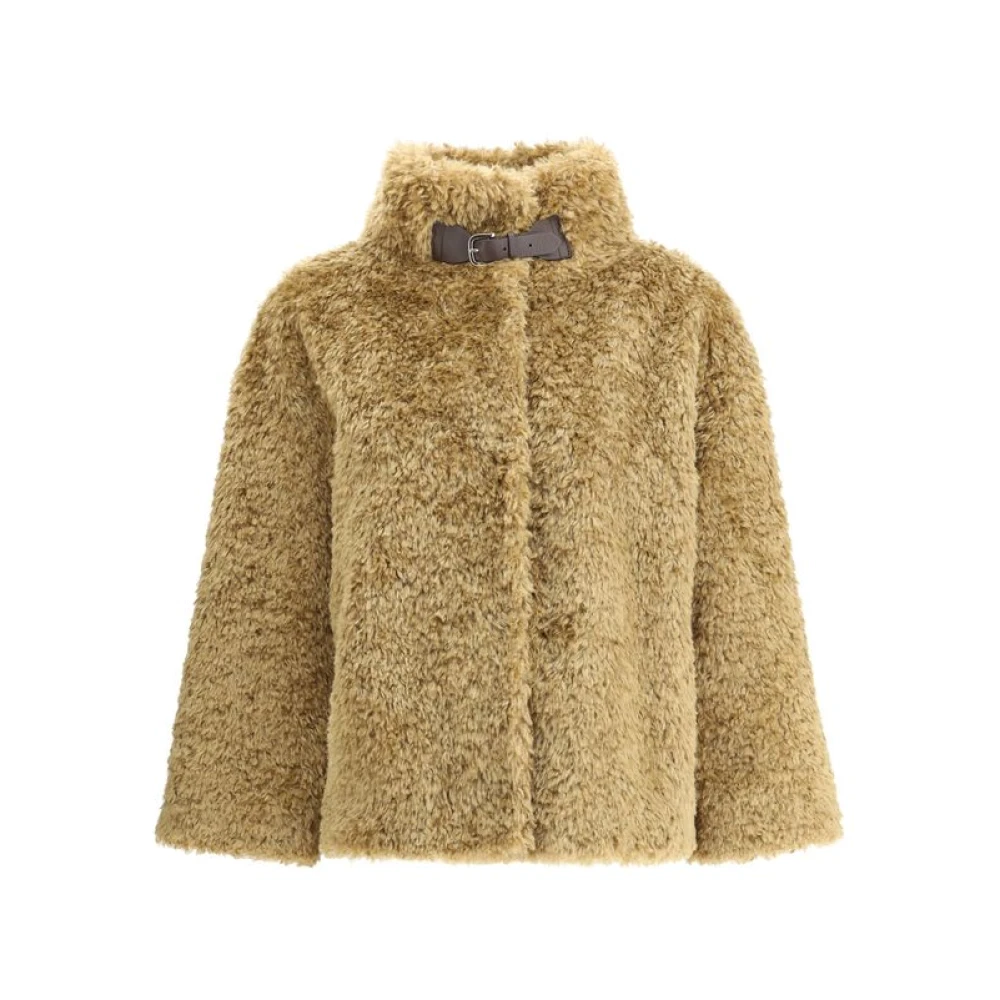 Herno Brown Faux Fur Coat - Image 2