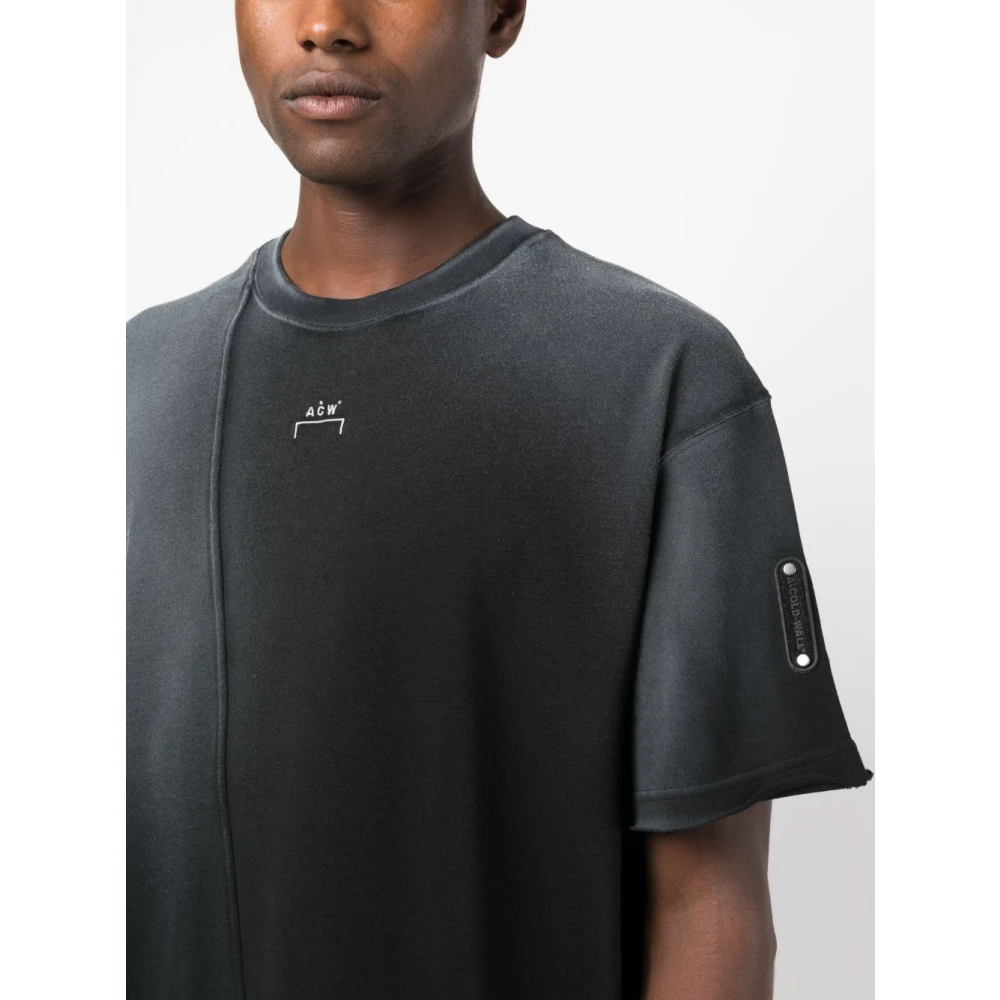 A-Cold-Wall Zwarte T-shirts en Polos met Shiraga Design Black Heren