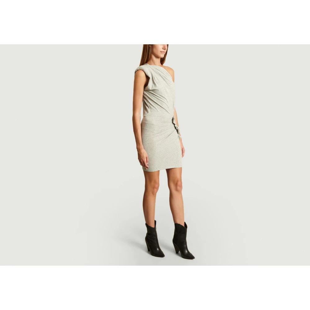 IRO Grijze Asymmetrische Koudeschouderjurk Gray Dames