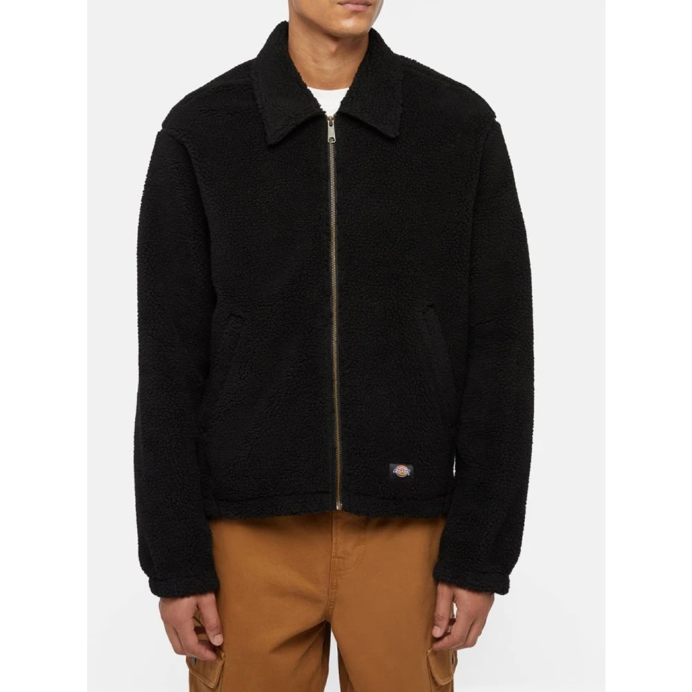 Dickies Zwarte High Pile Eisenhower Jas Black Heren