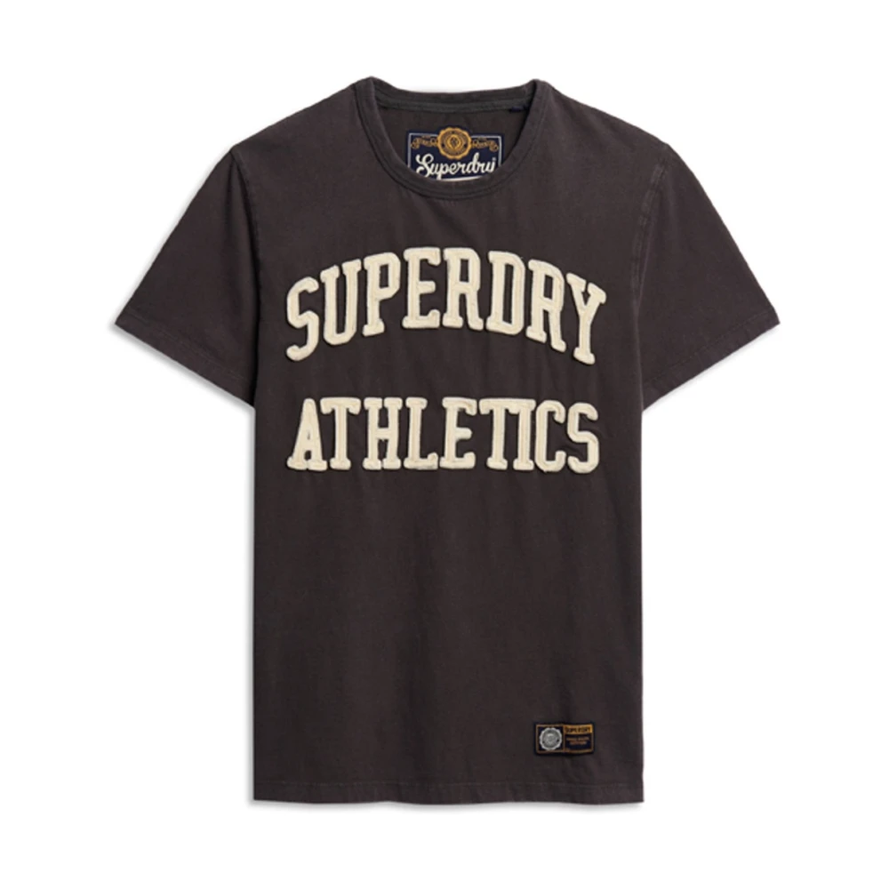 Superdry Men's Brown Vintage Athletic Cotton Tee