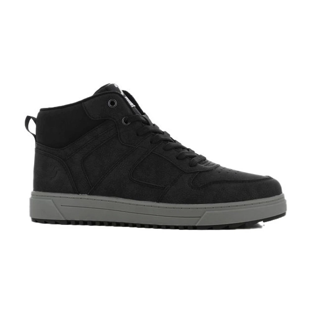 Cortina Zwarte hoge sneakers voor mannen Heren Schoenen