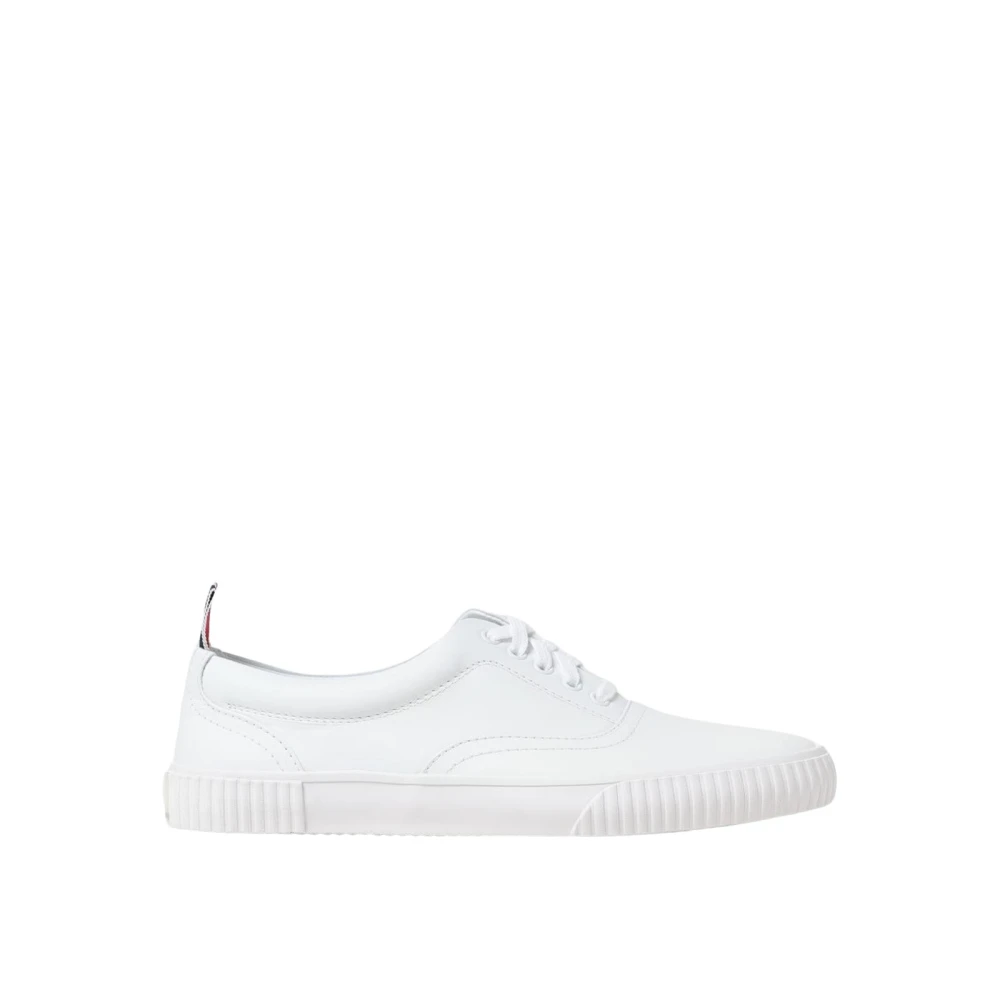 Thom Browne Tricolor Grosgrain Leren Sneakers Heren Schoenen Wit