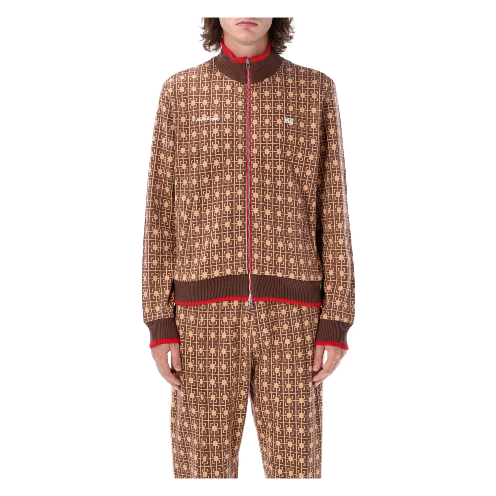 Wales Bonner Oranje Bruin Gebreide Kleding Power Track Top Brown Heren