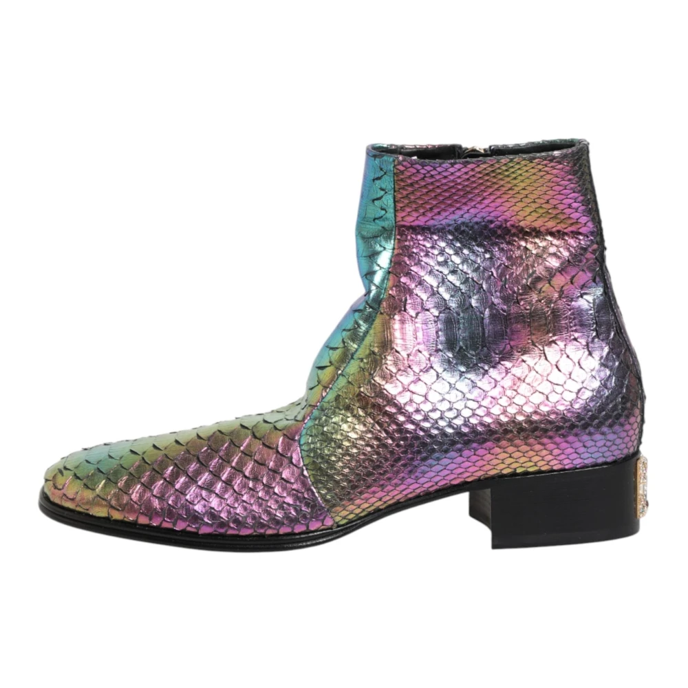 Dolce & Gabbana Men's Multicolor Ankle Boots, 9 Uk, Short Boots