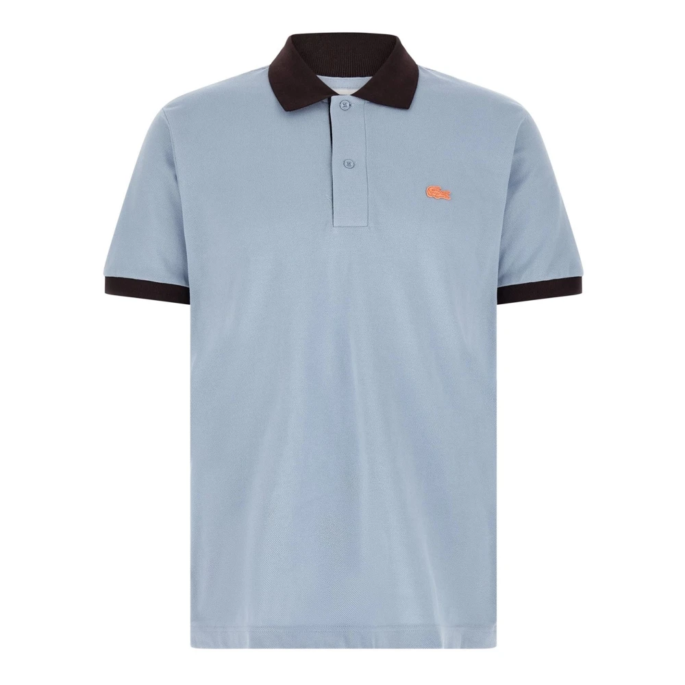 Lacoste Men's Blue Classic Fit Contrast Rib Polo - Polo Shirts - S - Tops