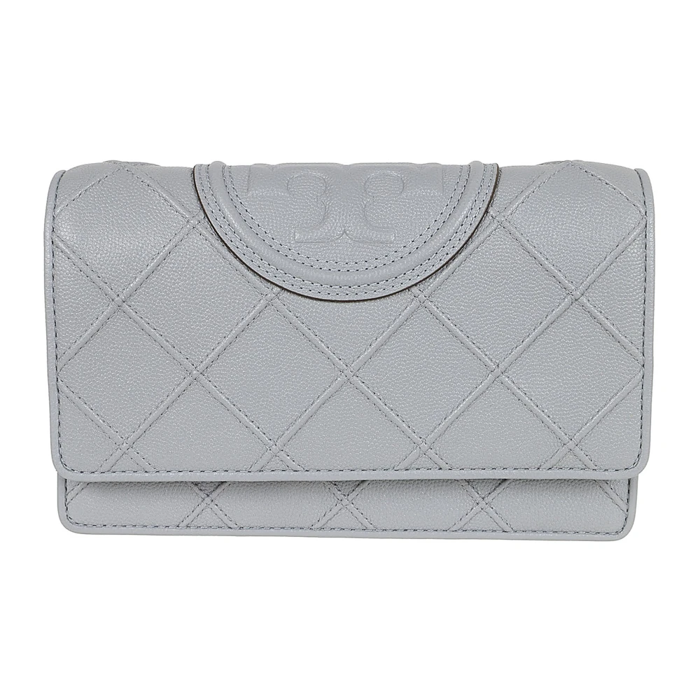 TORY BURCH Zachte Kettingportemonnee Gray Dames