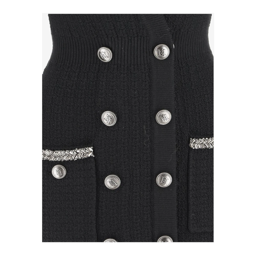 Elisabetta Franchi Stijlvolle Am27S Damesmode Jurk Black Dames