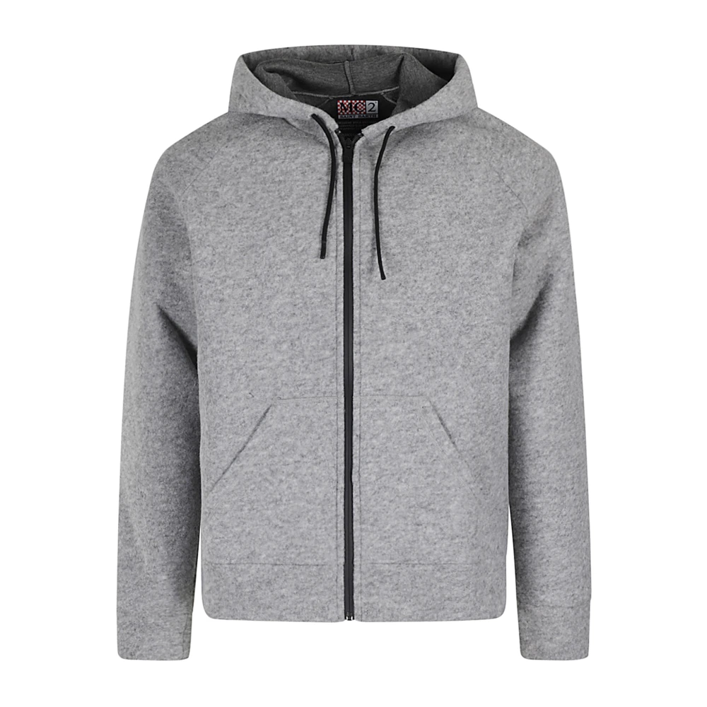 MC2 Saint Barth Ritssluiting Hoodie Gray Heren
