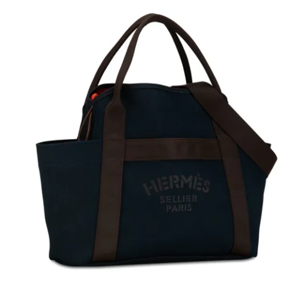 Hermès Vintage Pre-owned Canvas shoulder-bags Brown Dames
