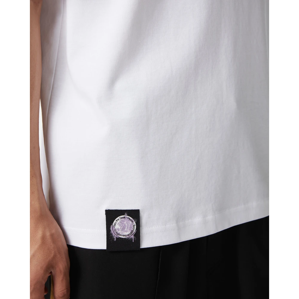 Iceberg Wit Regular Fit T-shirt in GOTS-gecertificeerd Interlock White Heren