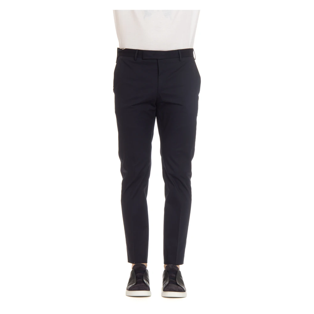 Pt Torino Men's Blue Dieci Slim-Fit Trousers - Slim-Fit Trousers - M - Trousers