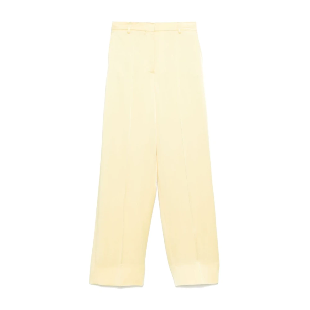 Stella Mccartney Gele Wijde Broek voor Vrouwen Yellow Dames