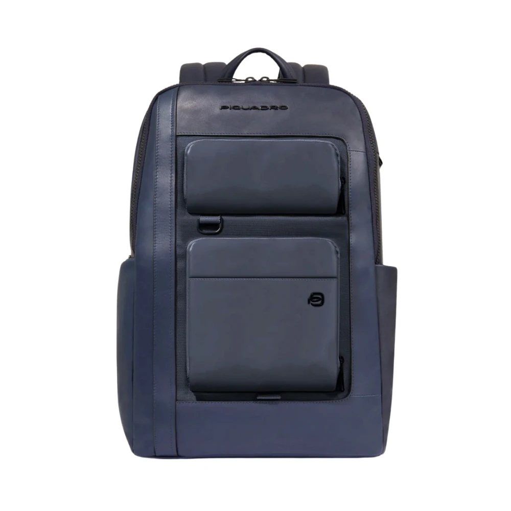 Piquadro Men's Blue Pc Backpack 156 - Backpacks - One Size - Bags