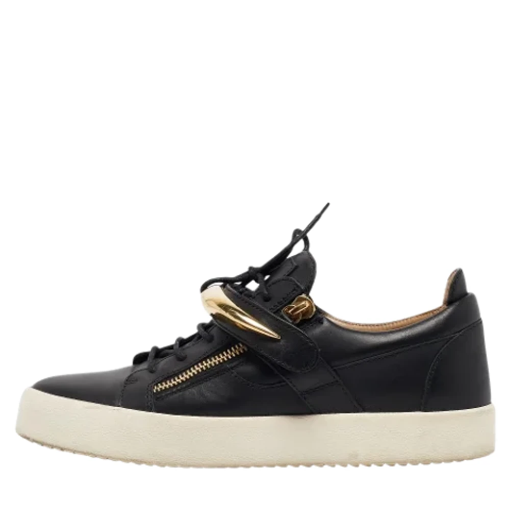 Giuseppe Zanotti Pre-owned Pre-owned Laeder sneakers Black, Herr