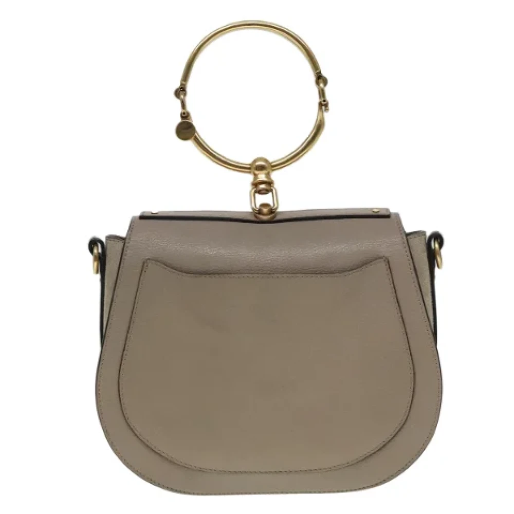 Chloé Pre-owned Leather handbags Gray Dames