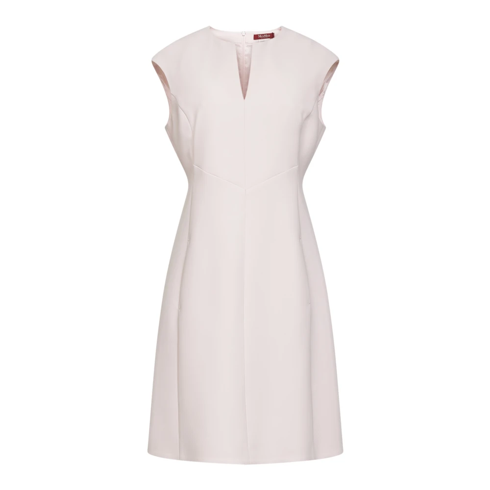 Max Mara Studio Pink Short Dresses, Female, Xl, Giunto Dress