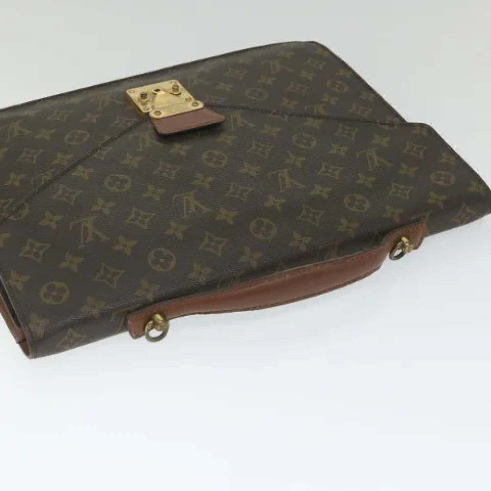 Louis Vuitton Vintage Pre-owned Canvas briefcases Brown Dames