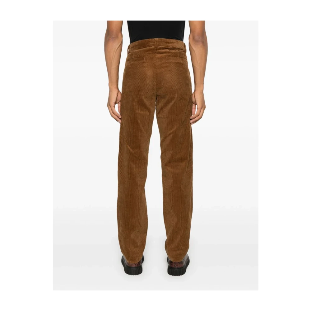 A.p.c. Fluweel Corduroy Tabak Broek Brown Heren