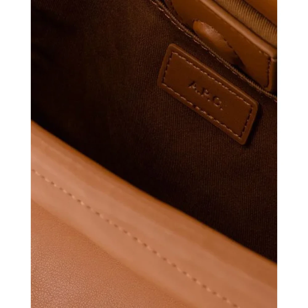 A.p.c. Leather crossbody-bags Brown Dames