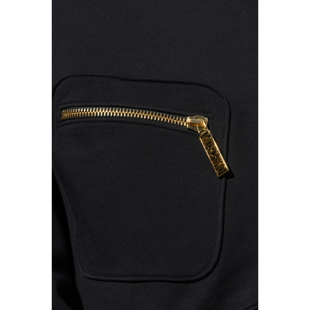 Moschino Crew Neck Sweatshirt Black Heren