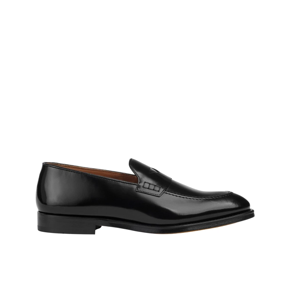 Doucal's Black Loafers, Male, 6 Uk, Penny Loafer