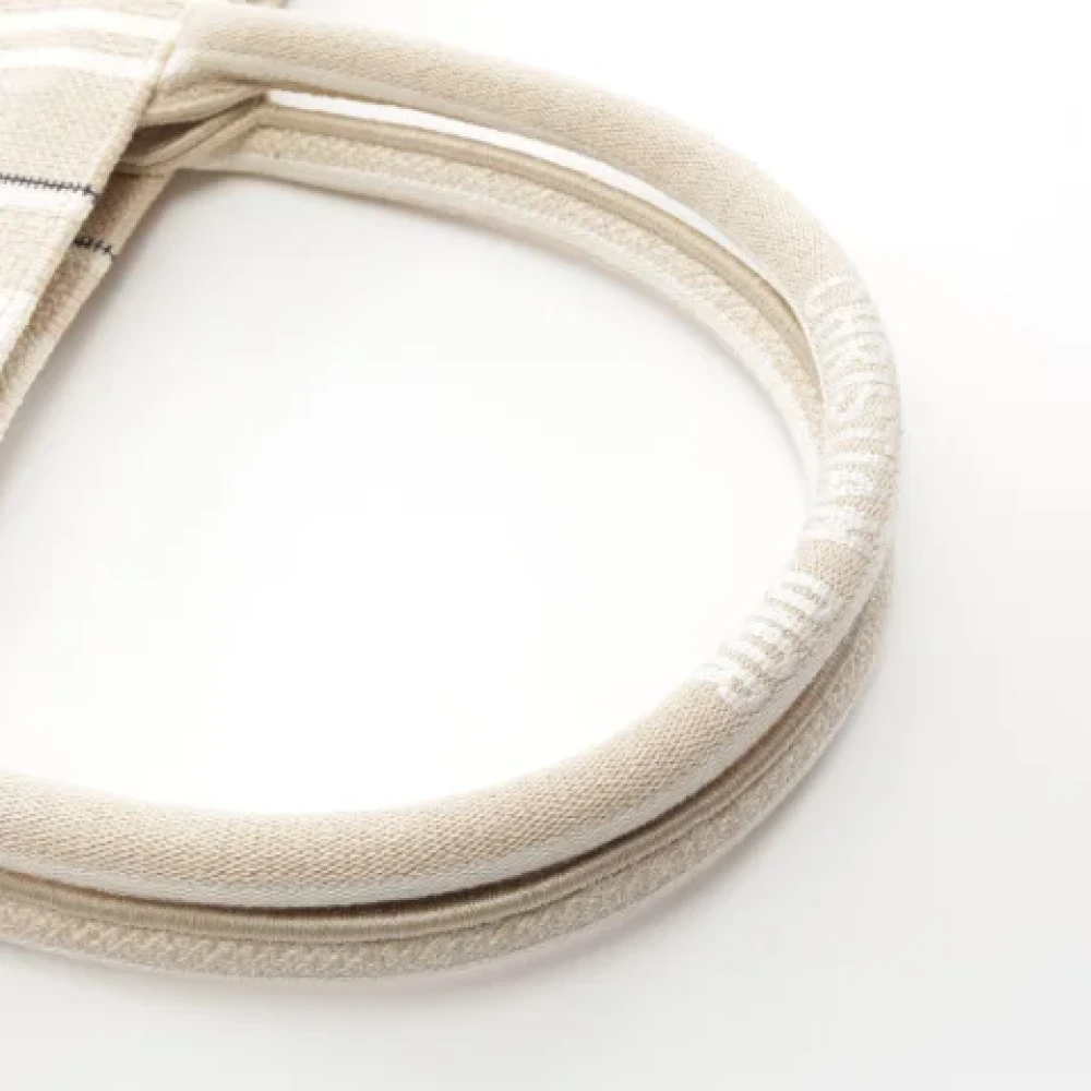 Dior Vintage Pre-owned Cotton dior-bags Beige Dames