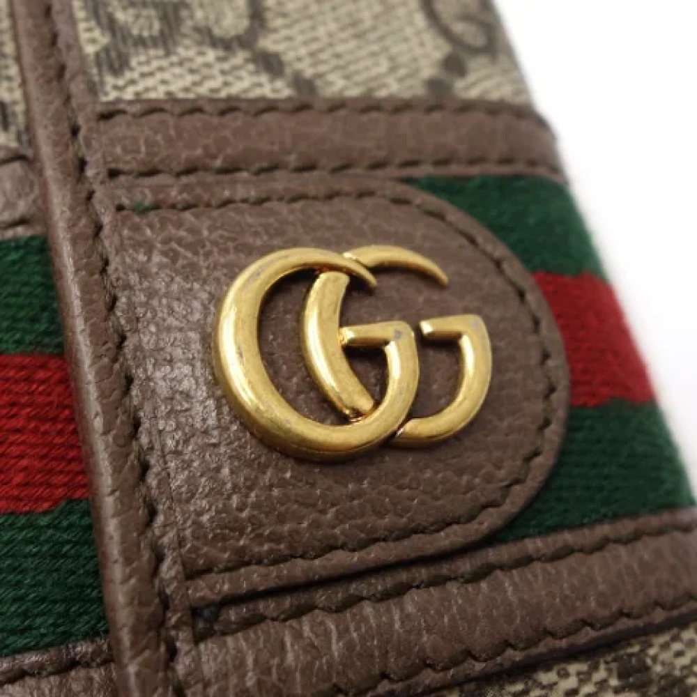 Gucci Vintage Pre-owned Canvas key-holders Beige Dames