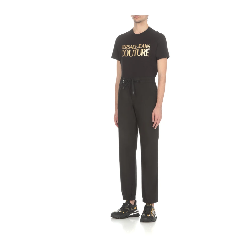Versace Jeans Couture Straight Trousers Black Heren