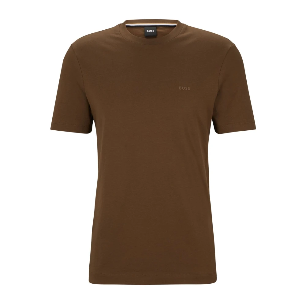 Hugo Boss Bruine Ronde Hals T-shirt Brown Heren
