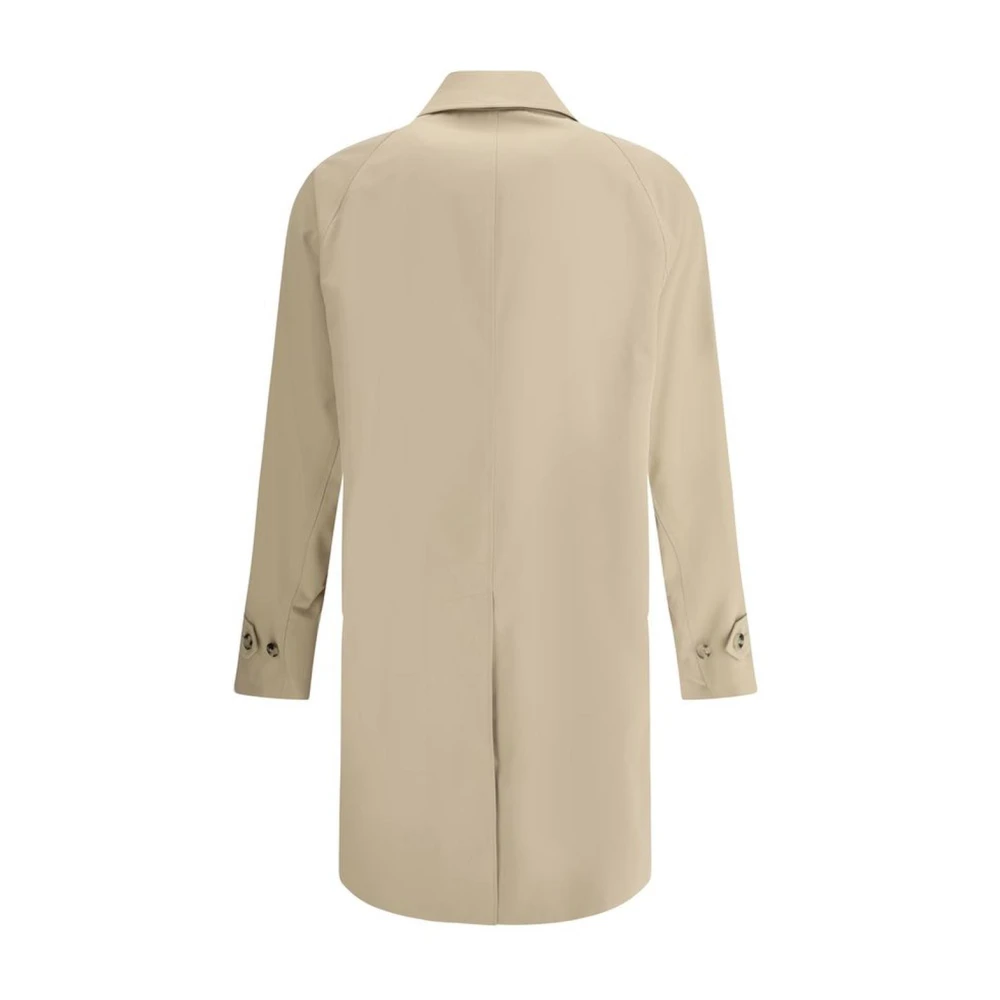 Burberry Klassieke Katoenen Knoopjas met Check Voering Beige Heren