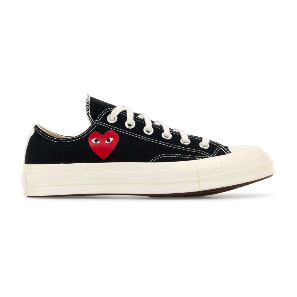 Comme Des Garçons Play Women's Black Sneakers, 7 Uk, Single Heart Chuck 70 Trainers