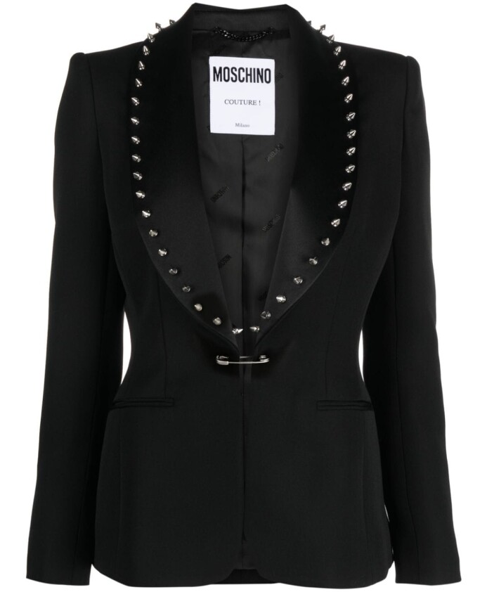 blazer-noir-a-barre-et-epingles-ornees