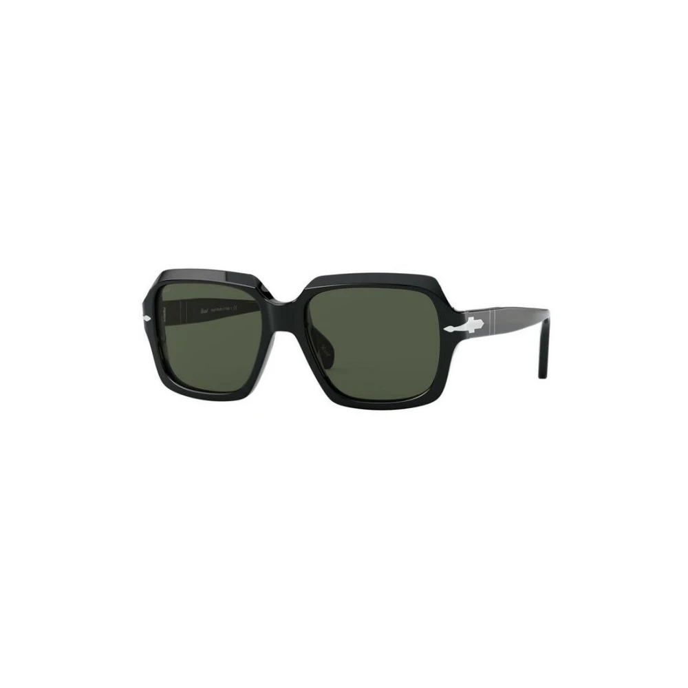 Persol Unisex Green Po0581s 95/31 Sunglasses Acetate Black Squared Normal - Image 2