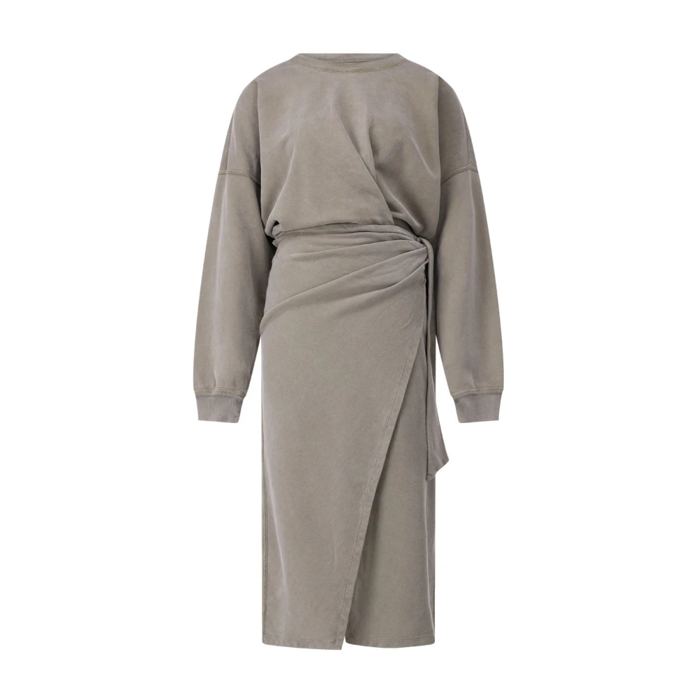 Isabel marant Elegante Gedrapeerde Jurk Sandrina Gray Dames
