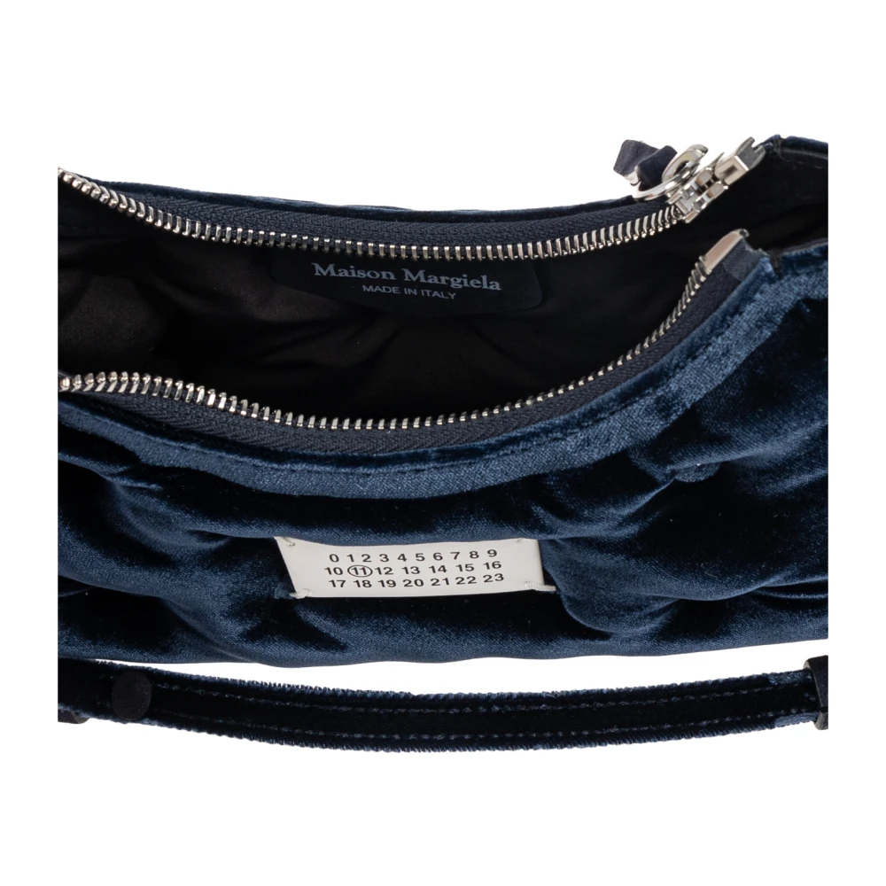 Maison Margiela Schoudertas Glam Slam Micro Blue Heren