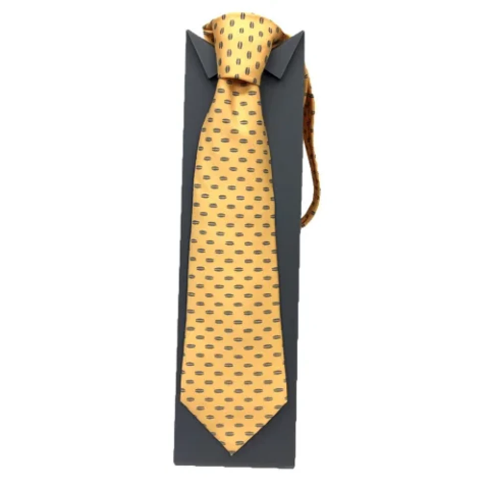 Hermès Vintage Pre-owned Silk home-office Yellow Heren