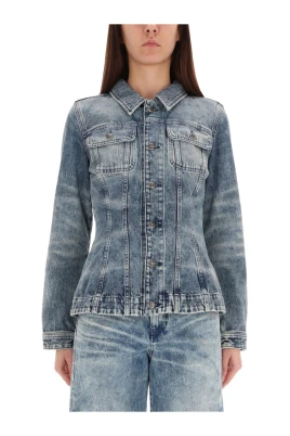 Oversized Denim Trucker Jacka